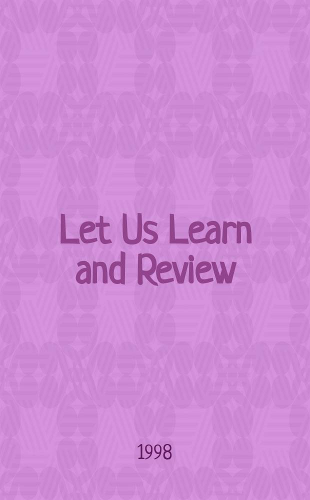 Let Us Learn and Review : (Лексико-граммат. корректив. курс для учащихся 4 кл. шк. с углубл. изуч. англ. яз.) : Метод. пособие