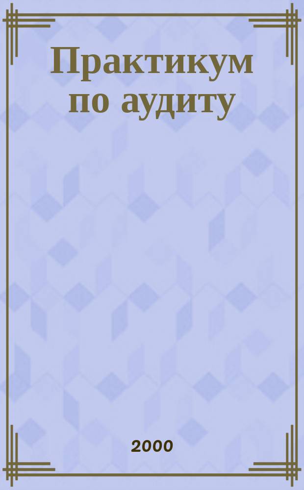 Практикум по аудиту : Учеб. пособие для студентов вузов, обучающихся по спец. "Бух. учет и аудит"