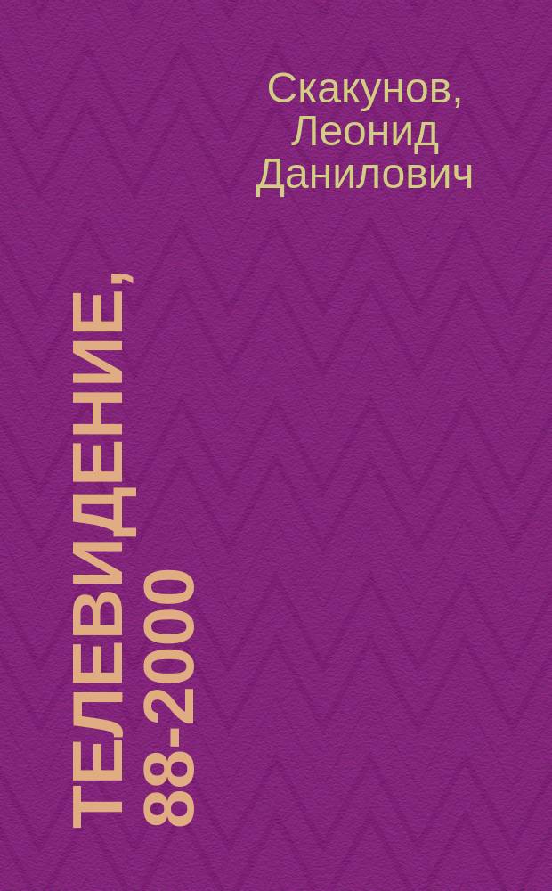 Телевидение, 88-2000 : (Владимирское областное)