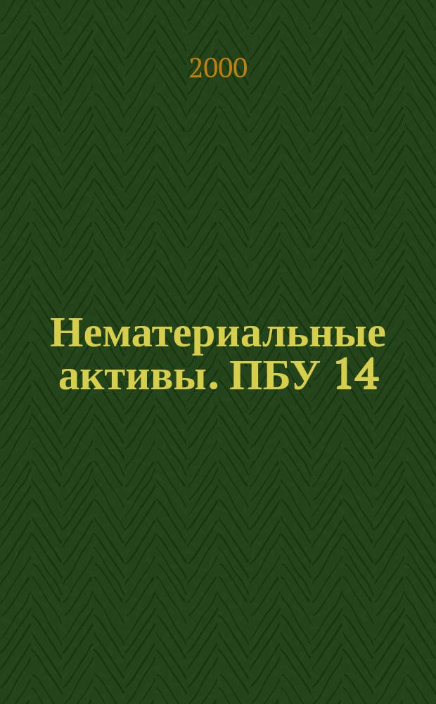 Нематериальные активы. ПБУ 14/2000. Учет государственной помощи. ПБУ 13/2000. Вступают в силу с 1 января 2001 г.