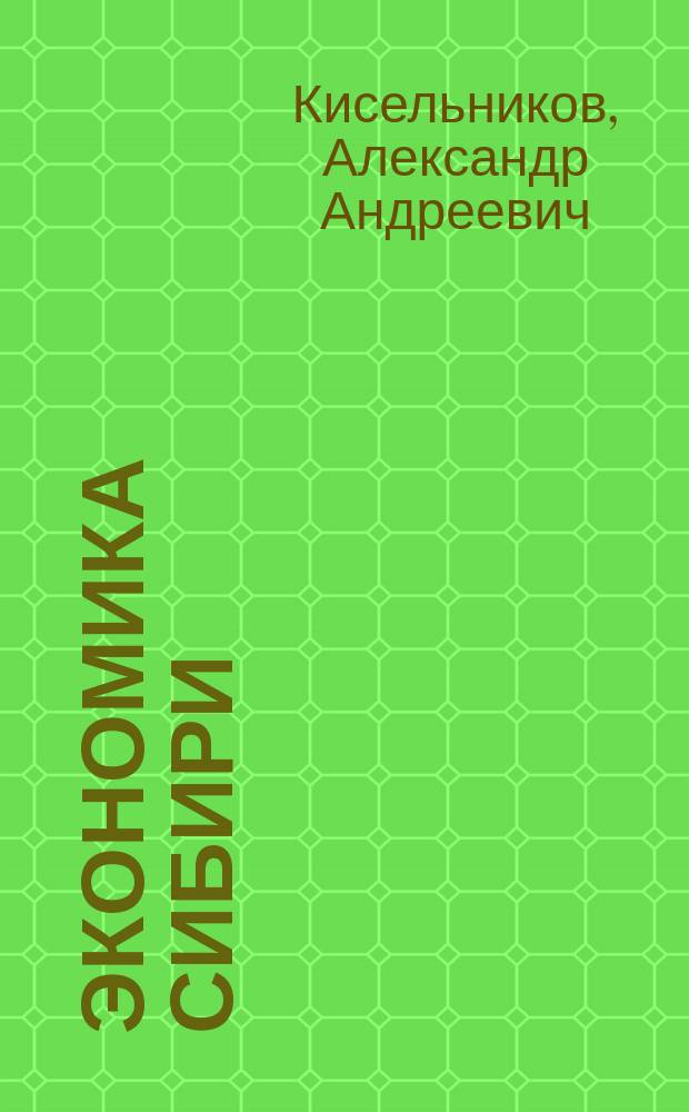 Экономика Сибири : Учеб. пособие