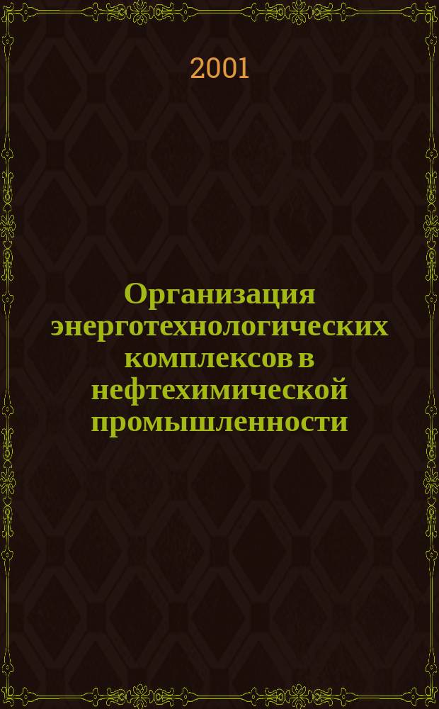 Организация энерготехнологических комплексов в нефтехимической промышленности