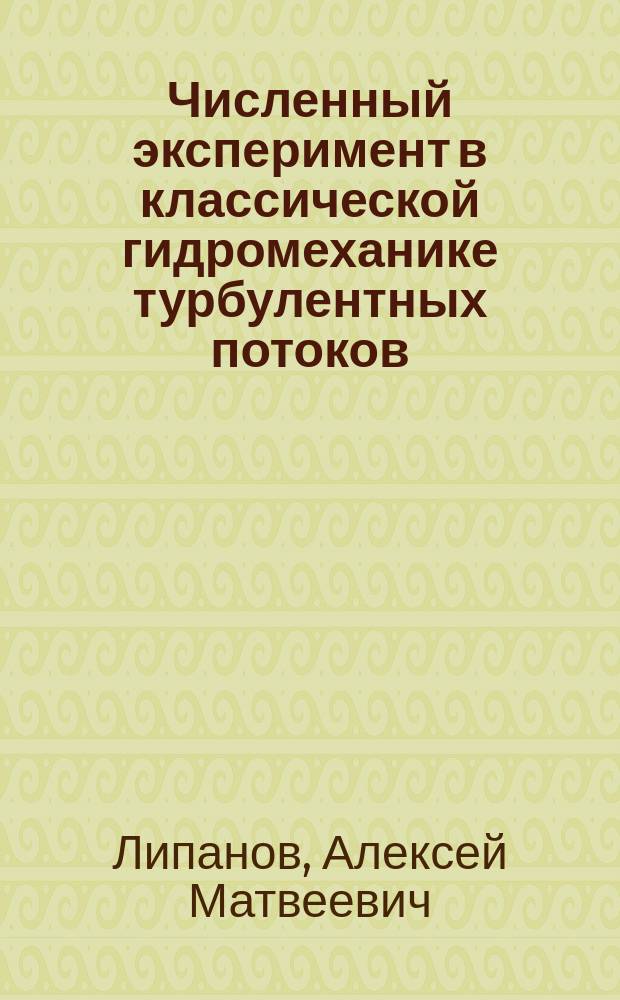 Численный эксперимент в классической гидромеханике турбулентных потоков