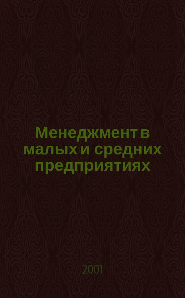 Менеджмент в малых и средних предприятиях : Текст лекций
