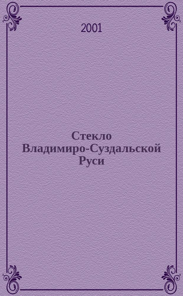 Стекло Владимиро-Суздальской Руси : Автореф. дис. на соиск. учен. степ. к.ист.н. : Спец. 07.00.06
