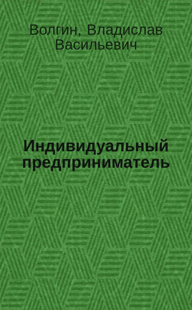 Индивидуальный предприниматель : Практ. пособие