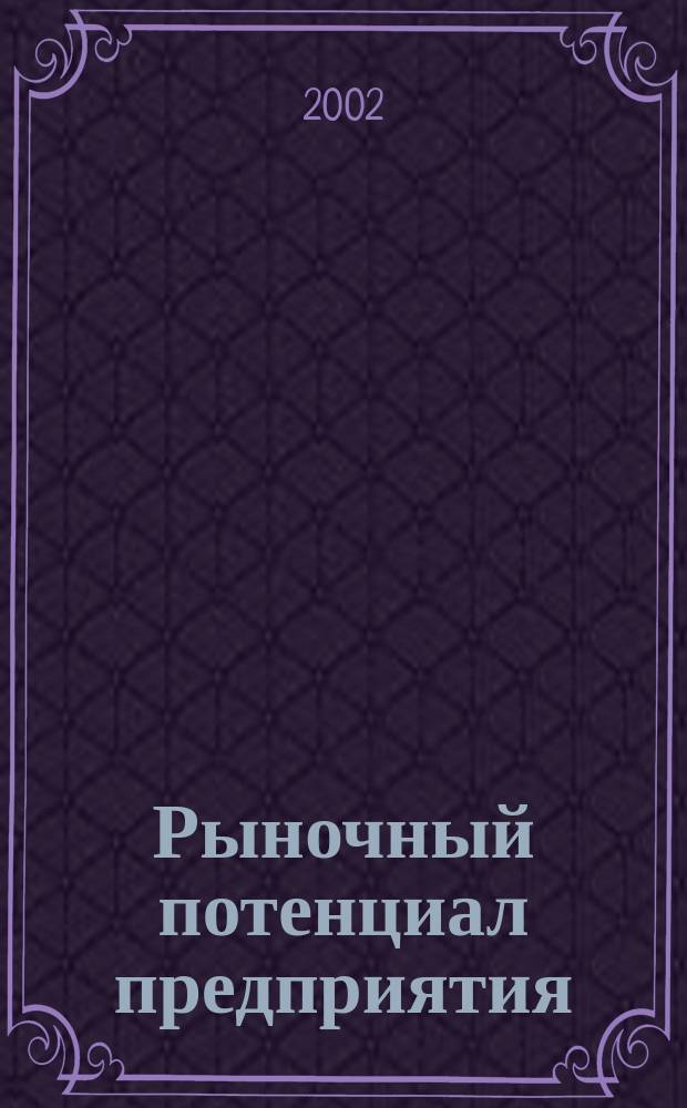 Рыночный потенциал предприятия: диагностика состояния, стратегия адаптации и развития