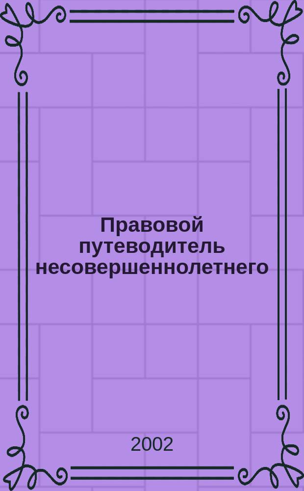 Правовой путеводитель несовершеннолетнего