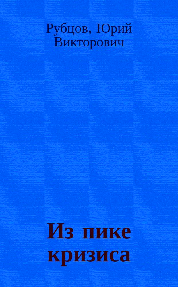 Из пике кризиса: роль президентской власти в современной России