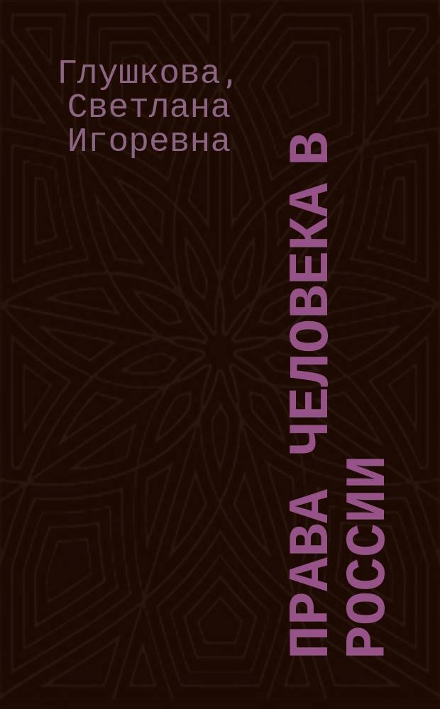 Права человека в России: теория, история, практика : Учеб. пособие