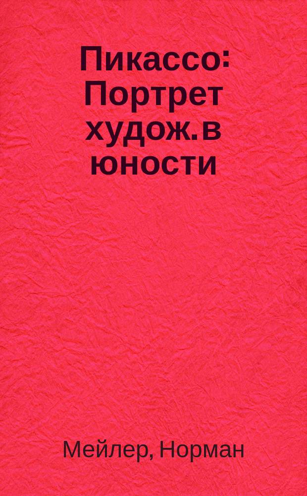 Пикассо : Портрет худож. в юности