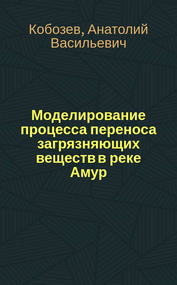 Моделирование процесса переноса загрязняющих веществ в реке Амур