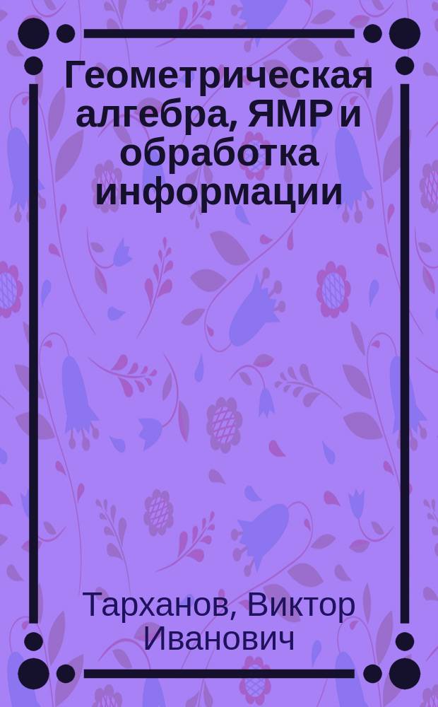 Геометрическая алгебра, ЯМР и обработка информации