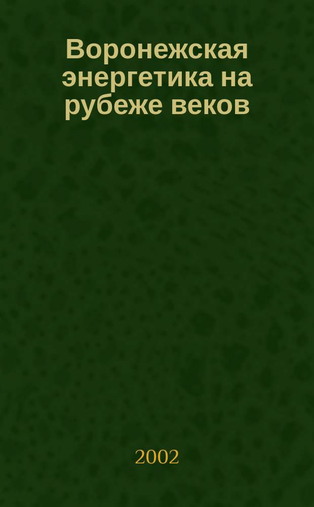 Воронежская энергетика на рубеже веков