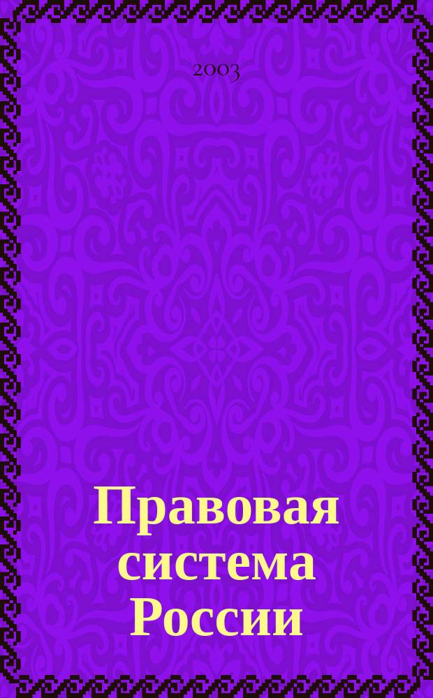 Правовая система России: актуальные проблемы совершенствования : Материалы междунар. науч.-практ. конф. молодых ученых, специалистов и студентов, 19-20 марта 2003 г