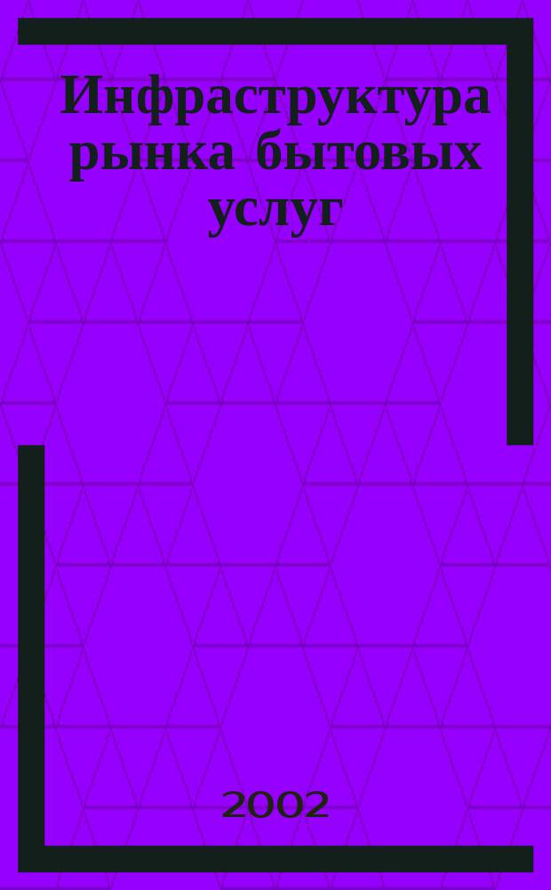 Инфраструктура рынка бытовых услуг: проблемы, противоречия, методология построения и оценки
