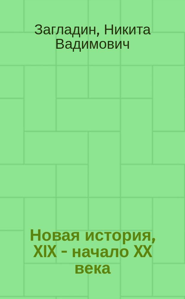 Новая история, XIX - начало XX века : Учеб. для 8 кл. основной шк