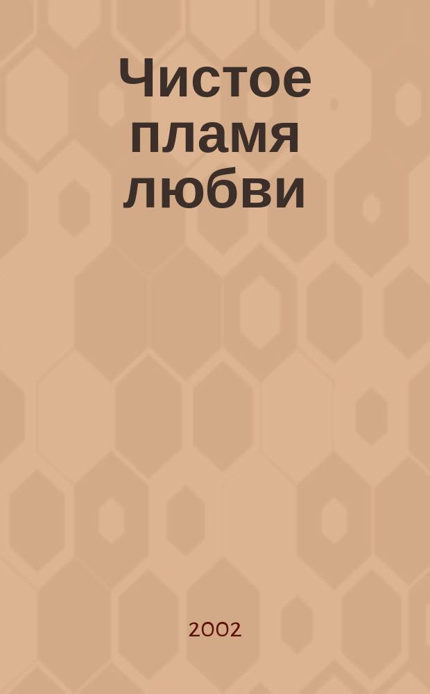 Чистое пламя любви : Роман