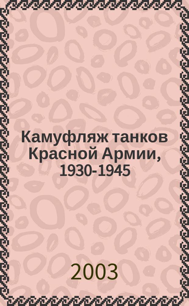 Камуфляж танков Красной Армии, 1930-1945
