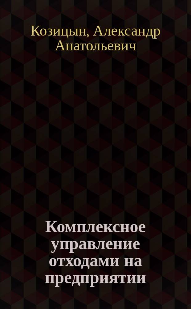 Комплексное управление отходами на предприятии: (На примере медеплавильного производства) : Автореф. дис. на соиск. учен. степ. к.э.н. : Спец. 08.00.05
