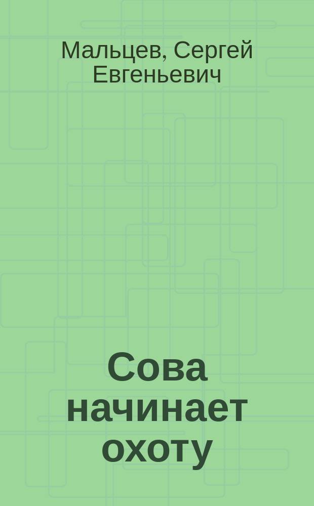 Сова начинает охоту : Повесть