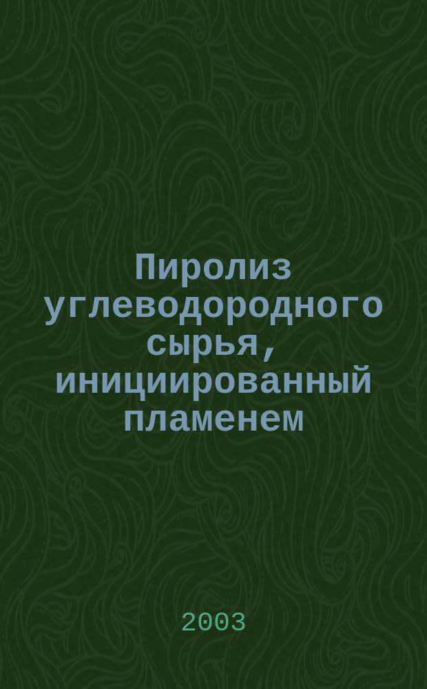 Пиролиз углеводородного сырья, инициированный пламенем : Автореф. дис. на соиск. учен. степ. к.т.н. : Спец. 05.17.04