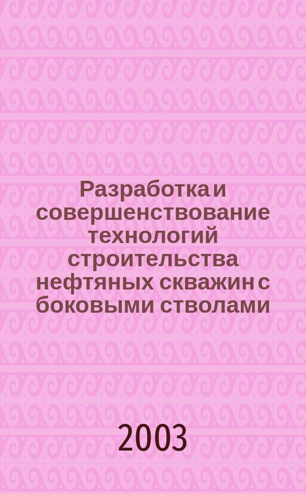 Разработка и совершенствование технологий строительства нефтяных скважин с боковыми стволами : Автореф. дис. на соиск. учен. степ. д.т.н. : Спец. 25.00.15