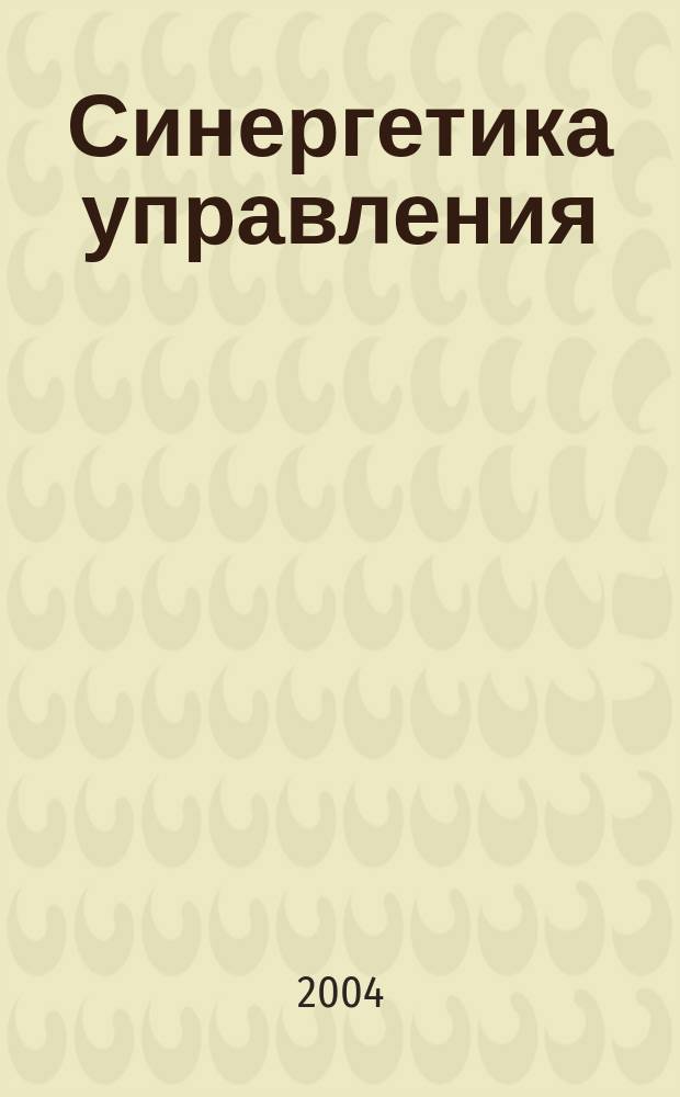 Синергетика управления