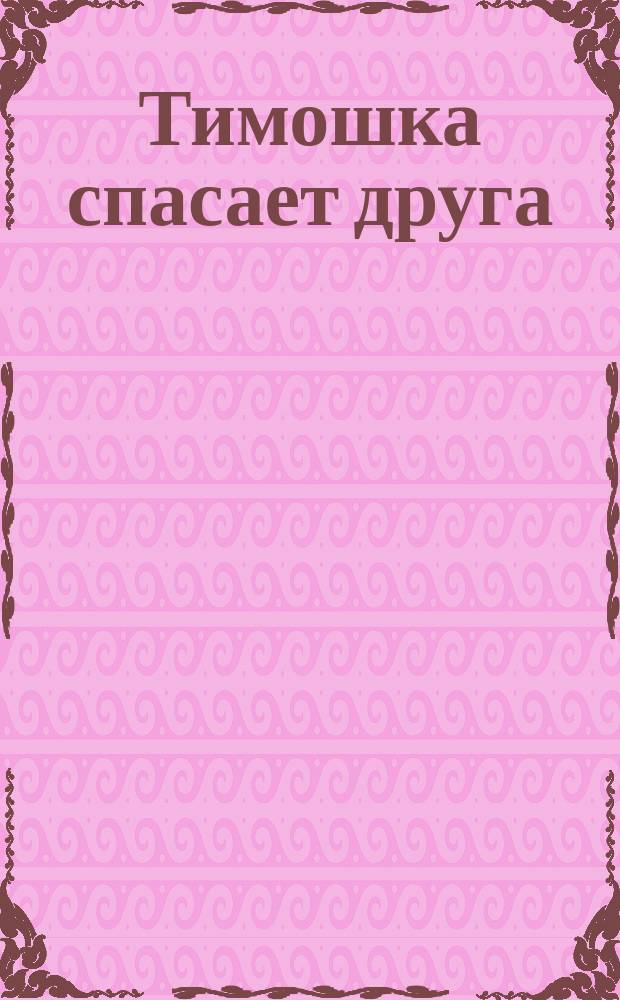 Тимошка спасает друга : приключенческая игра для самых юных пользователей