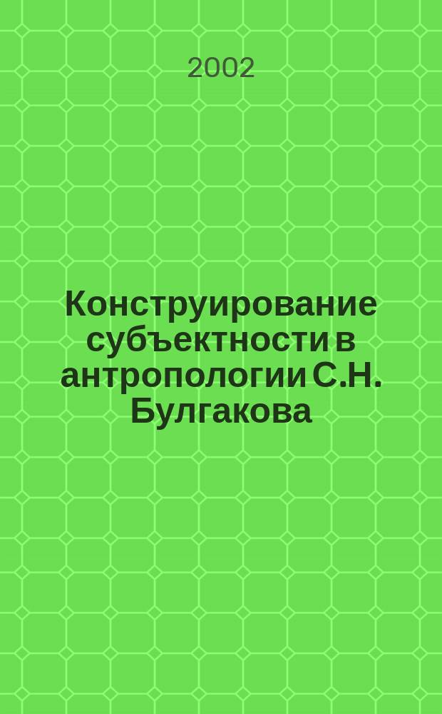 Конструирование субъектности в антропологии С.Н. Булгакова : автореф. дис. на соиск. учен. степ. д.филос.н. : спец. 09.00.13