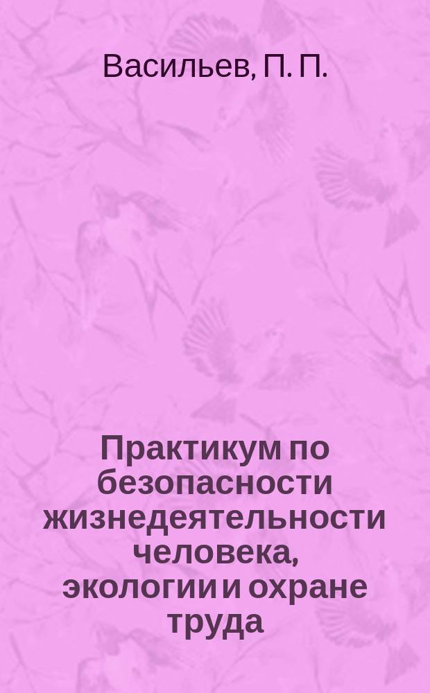 Практикум по безопасности жизнедеятельности человека, экологии и охране труда
