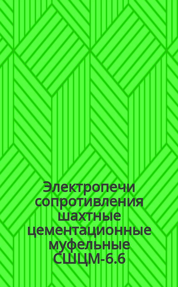 Электропечи сопротивления шахтные цементационные муфельные СШЦМ-6.6/9И3, СШЦМ-6.12/9И3, СШЦМ-6.20/9И3, СШЦМ-6.30/9И3