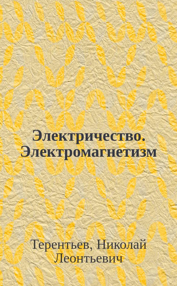 Электричество. Электромагнетизм : учеб. пособие для студентов вузов региона