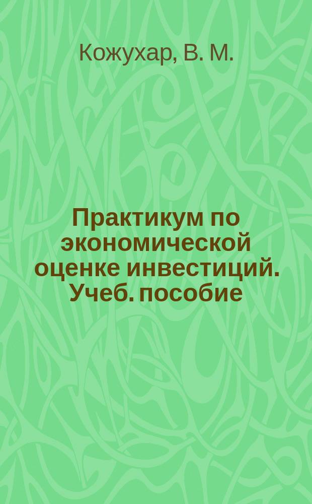 Практикум по экономической оценке инвестиций. Учеб. пособие