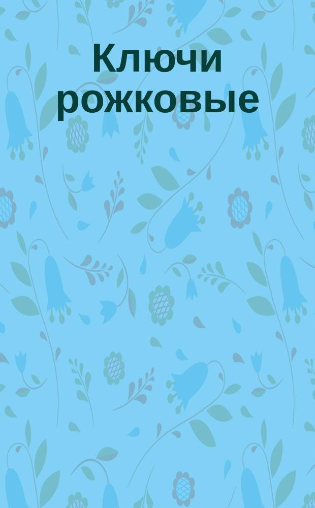 Ключи рожковые