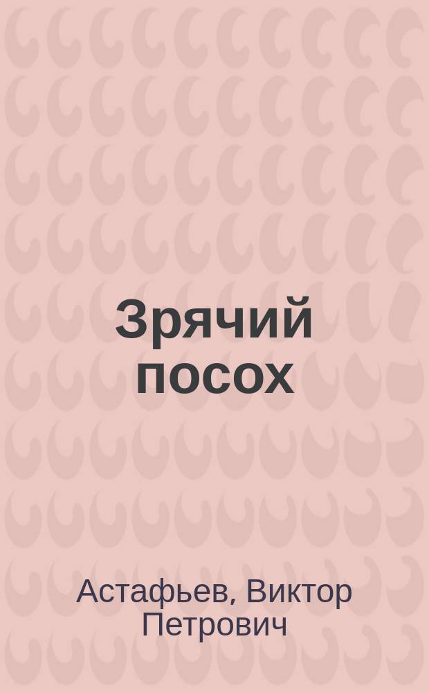 Зрячий посох : повести и очерки