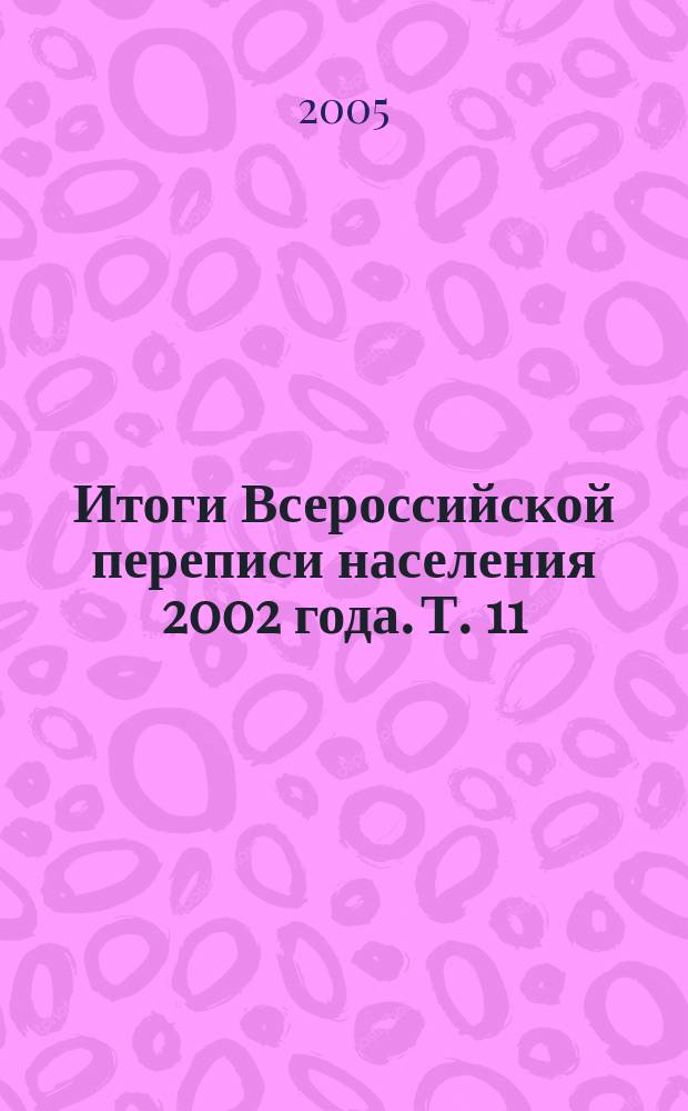 Итоги Всероссийской переписи населения 2002 года. Т. 11 : Жилищные условия населения