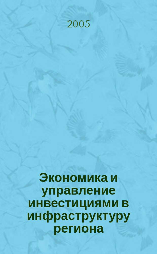Экономика и управление инвестициями в инфраструктуру региона (по материалам республики Дагестан) : монография