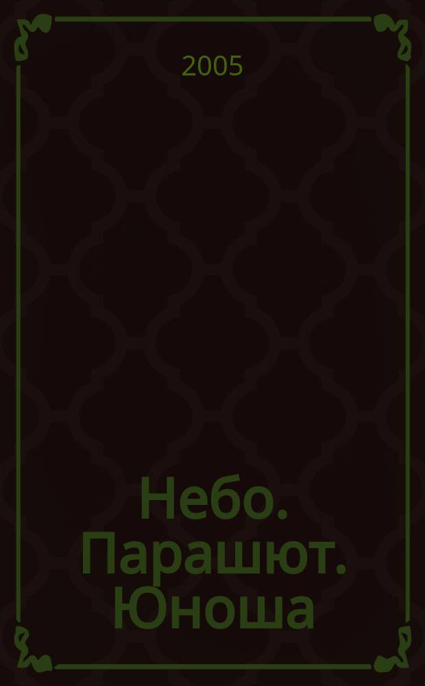 Небо. Парашют. Юноша