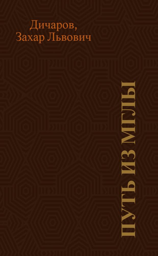 Путь из мглы : исторический роман