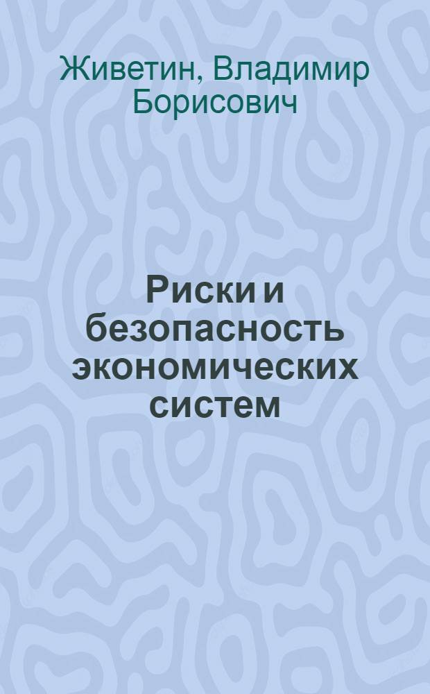 Риски и безопасность экономических систем : (мат. моделирование)