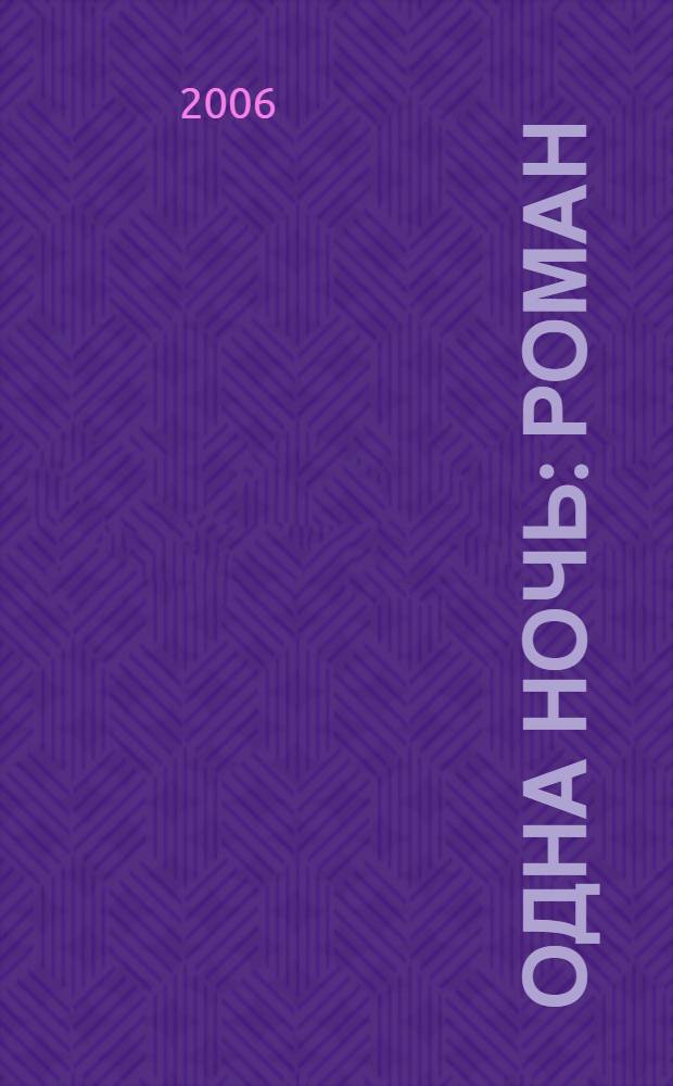 Одна ночь : роман