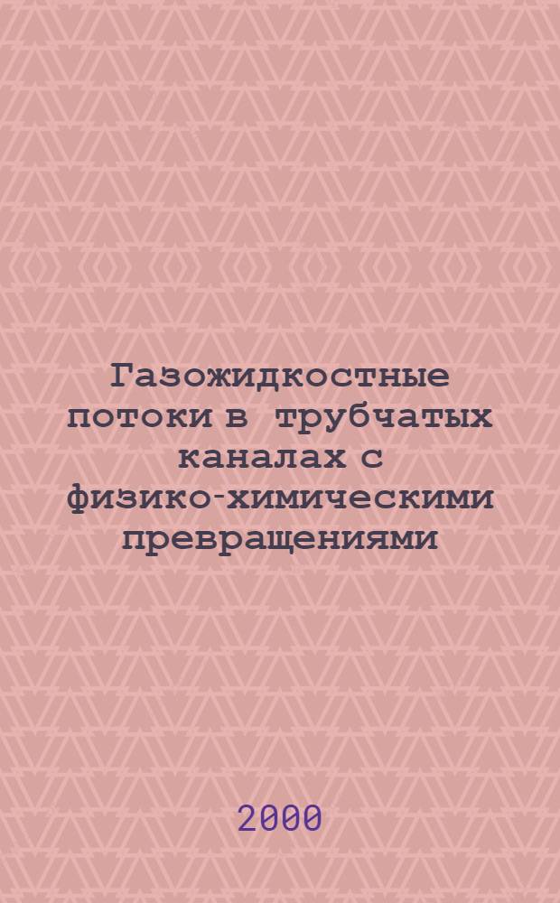 Газожидкостные потоки в трубчатых каналах с физико-химическими превращениями : автореф. дис. на соиск. учен. степ. к.ф.-м.н. : спец. 01.02.05