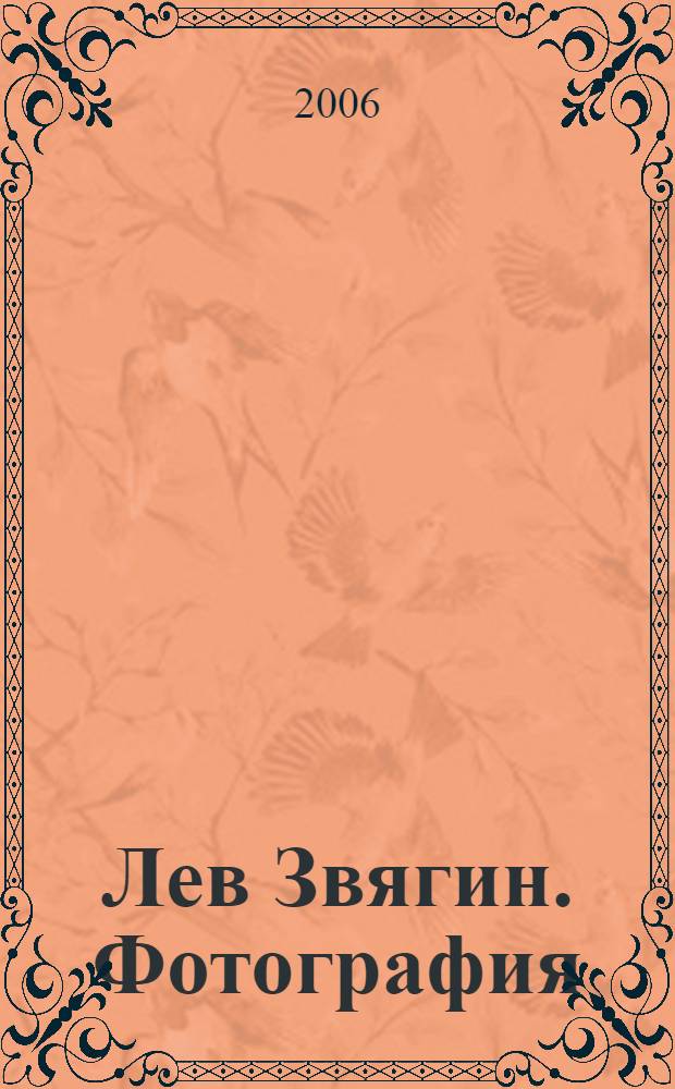 Лев Звягин. Фотография : каталог выставки