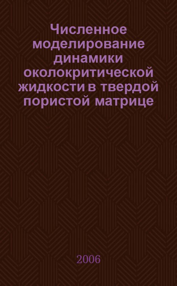 Численное моделирование динамики околокритической жидкости в твердой пористой матрице