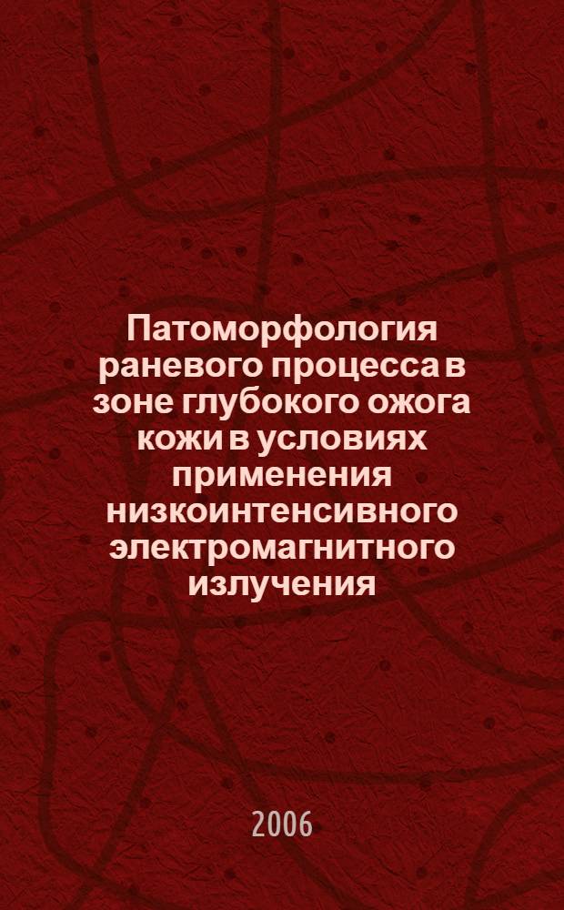 Патоморфология раневого процесса в зоне глубокого ожога кожи в условиях применения низкоинтенсивного электромагнитного излучения : автореф. дис. на соиск. учен. степ. канд. мед. наук : специальность 14.00.15 <Патол. анатомия>