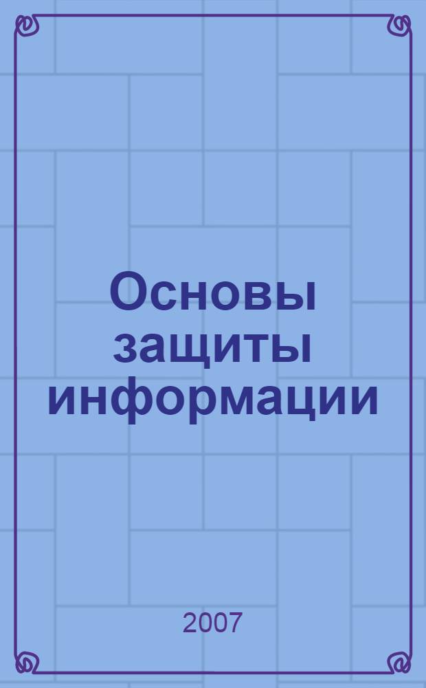Основы защиты информации : слайд-лекции