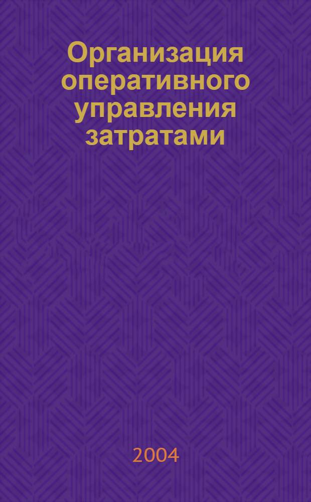 Организация оперативного управления затратами (на примере промышленных предприятий Республики Татарстан) : автореферат диссертации на соискание ученой степени к.э.н. : специальность 08.00.05