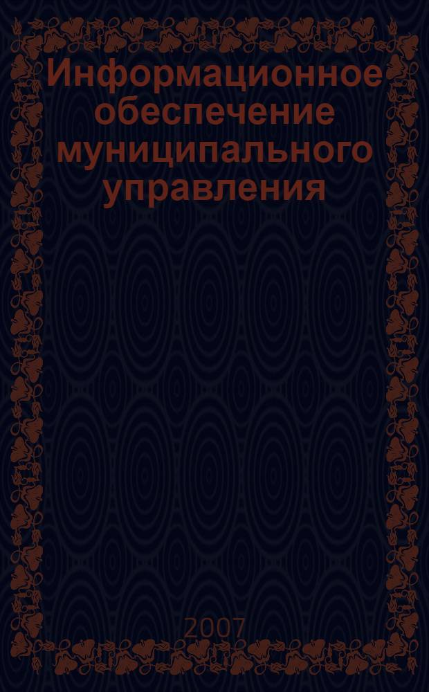 Информационное обеспечение муниципального управления : учебно-методическое пособие