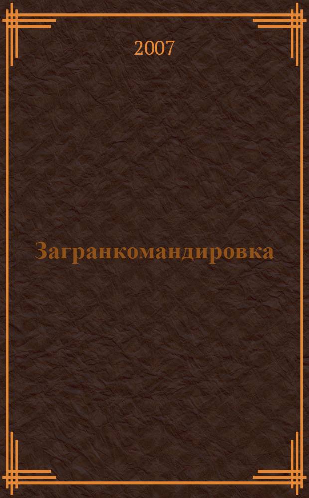 Загранкомандировка : роман